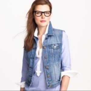 *J. Crew* Women’s Indigo Denim Vest
